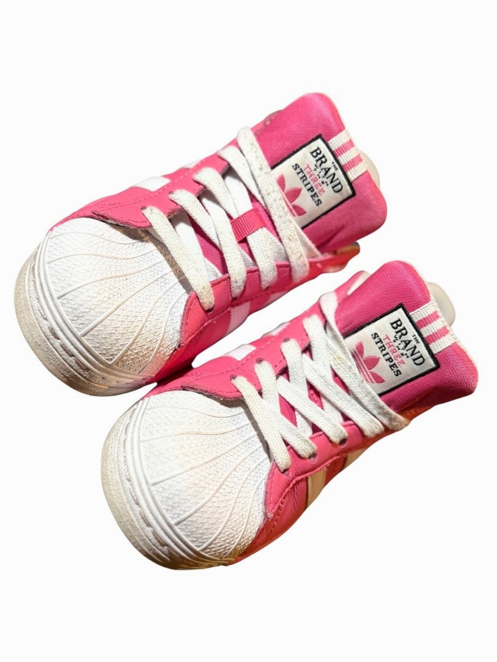 Adidas Originals Superstar Pink White Shell Toe Sneaker US Kids 5 / Womens 6.5